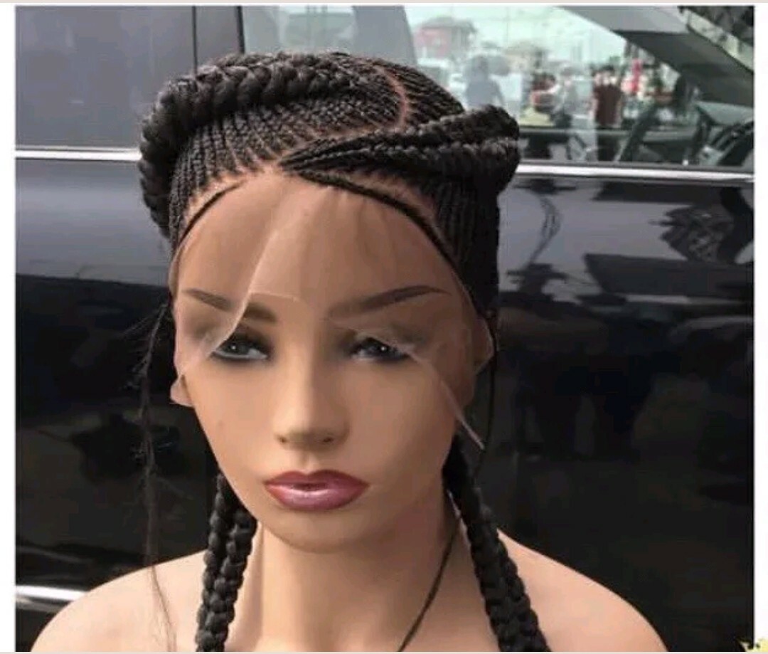 Braided wig:Handmade full lace Cornrow braids,PRE-ORDER ONLY.2-3WEEKS. Loc USA