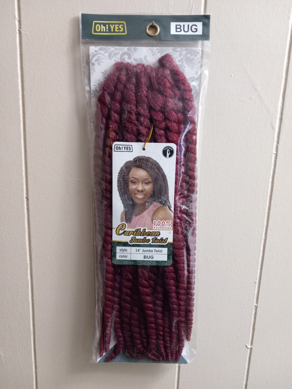 Oh!Yes Caribbean Jumbo Twist | CROCHET BRAIDS | 14 INCH | COLOR BUG | 100%…