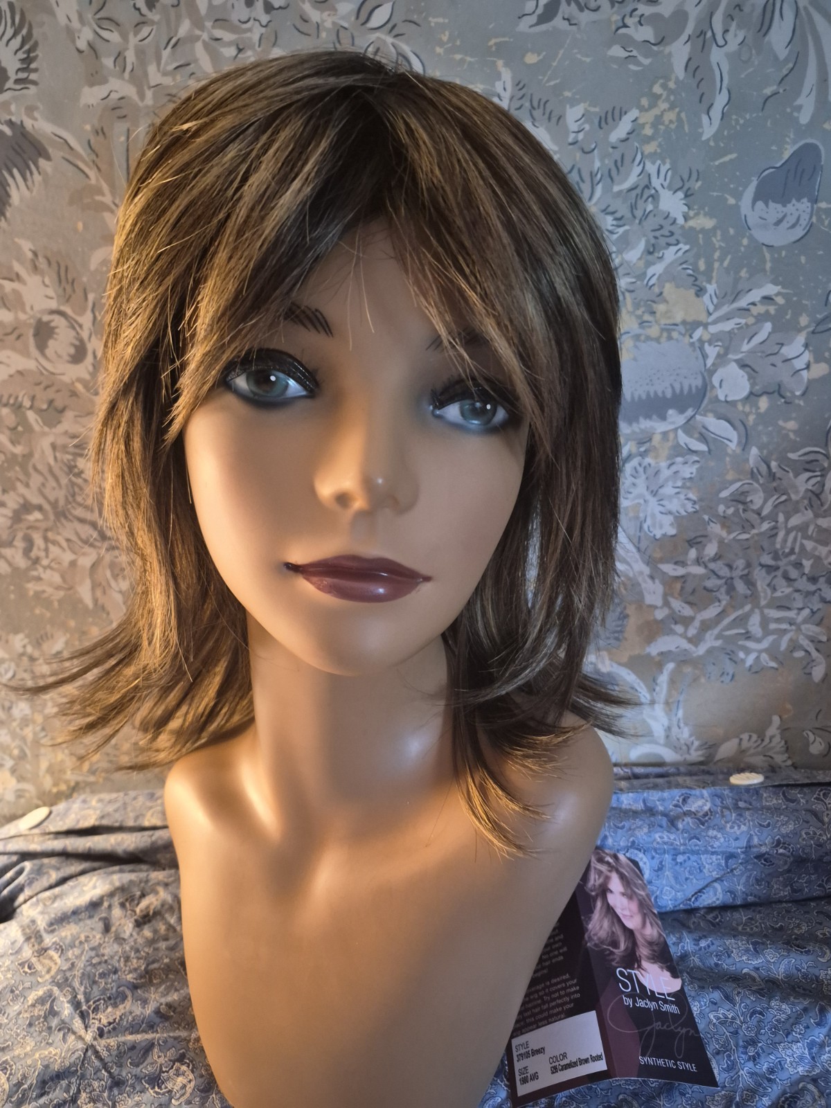 Style by Jaclyn Smith Brezzey SHAG Synthetic Wig Layered Straight Classic Cap