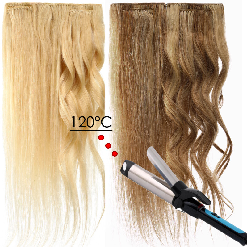 AAA+ 8pcs 16″ 18″ 20″ 22″ 24″ Clip In Real Remy Human Hair Extensions Full Head