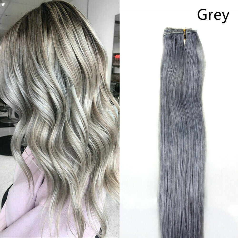 Sew in Weft Human Hair Extensions Double Weave Real Human Hair Bundles Straight