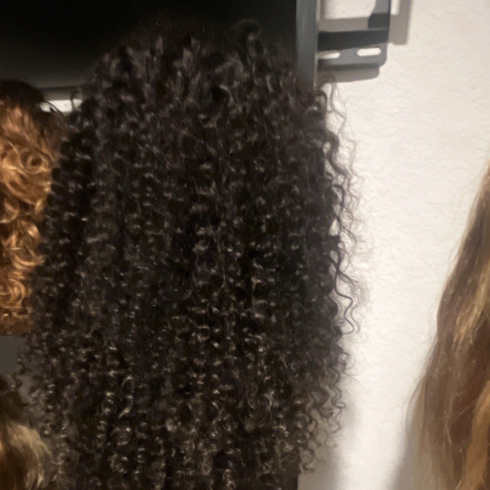 Lace Front Curly Human Hair Wig for Women Black Shade 21-30 in One Size