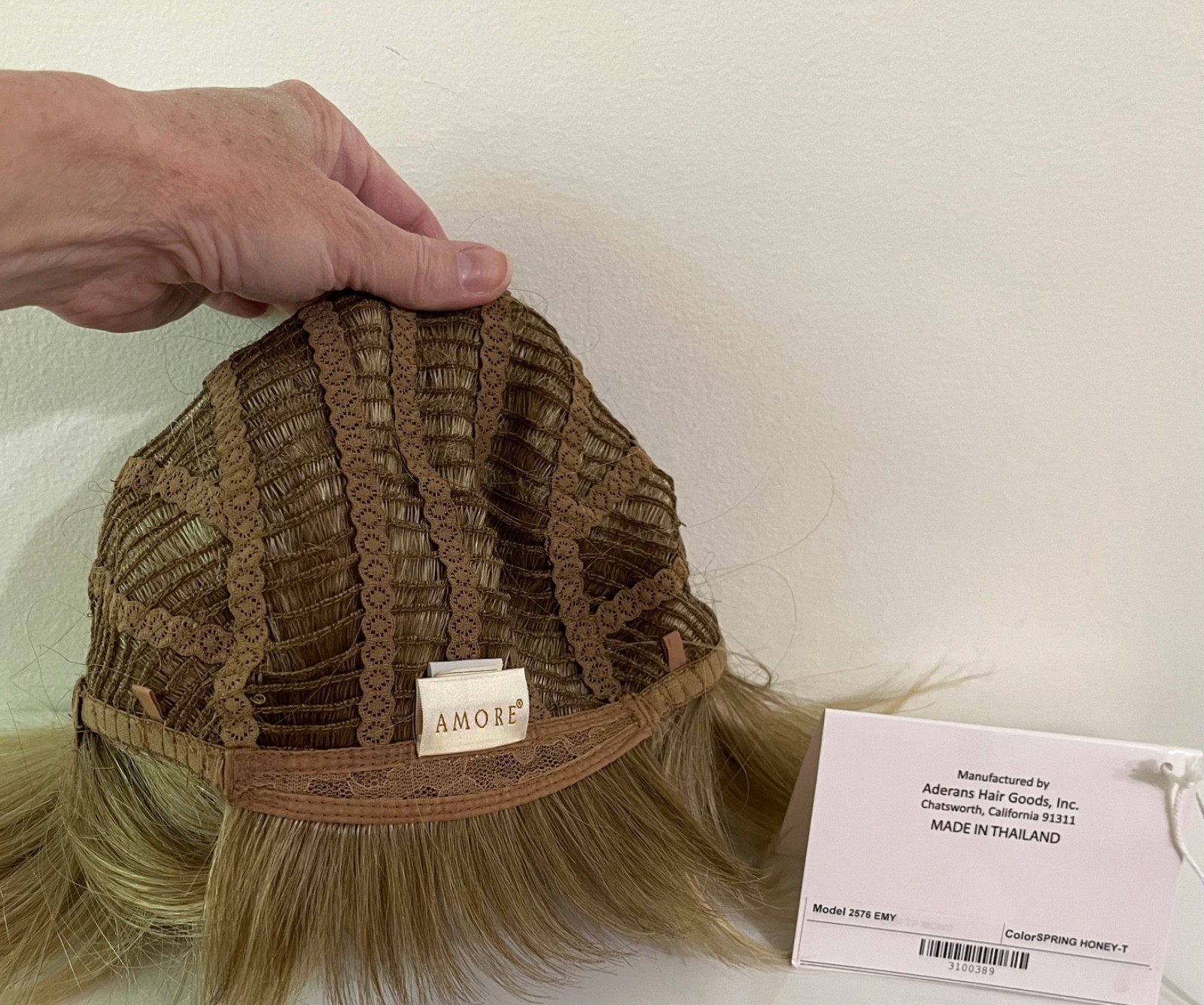 Amore Emy Wig Double Monofilament Lace Front Blonde Spring Honey T