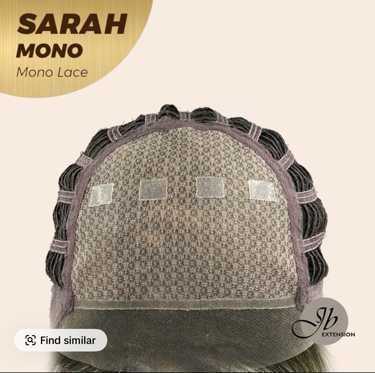 Jbextensions Sarah Monofilament Hazelnut color 22 inches