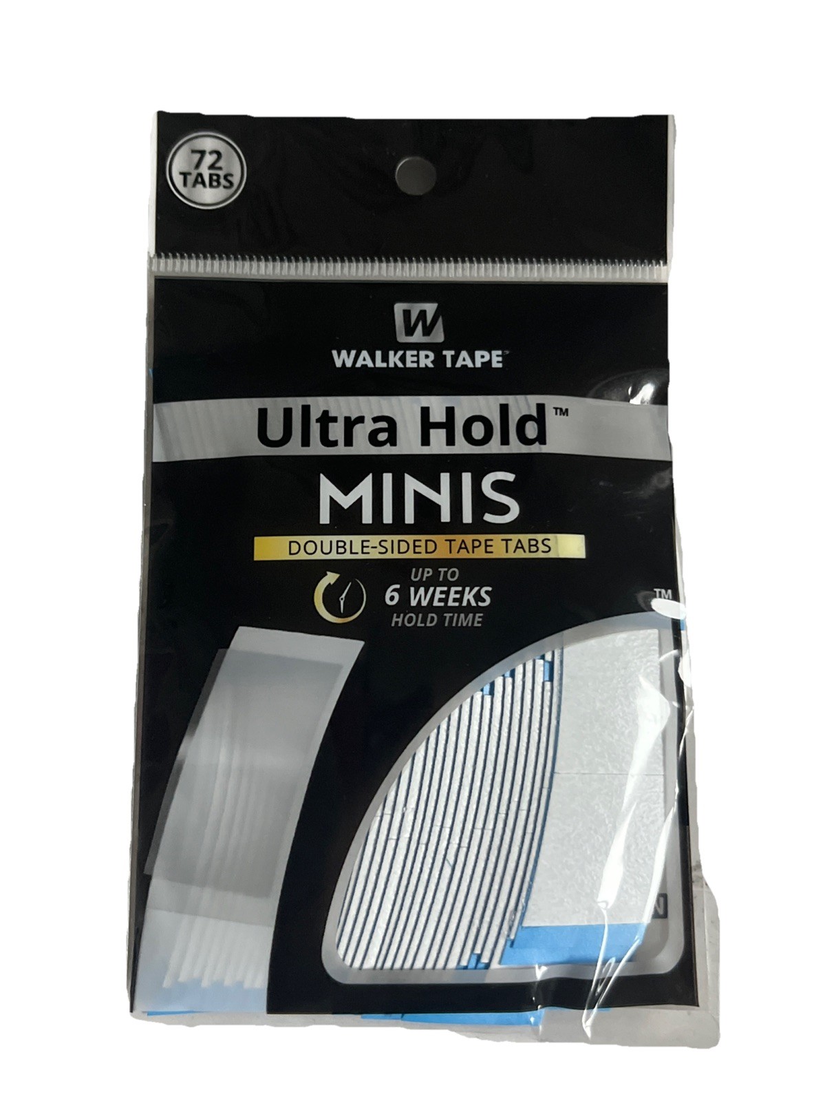 Walker Ultra Hold Tape Mini 72 Tabs Double Sided Tape for Wig,Toupee, Hairpiece.