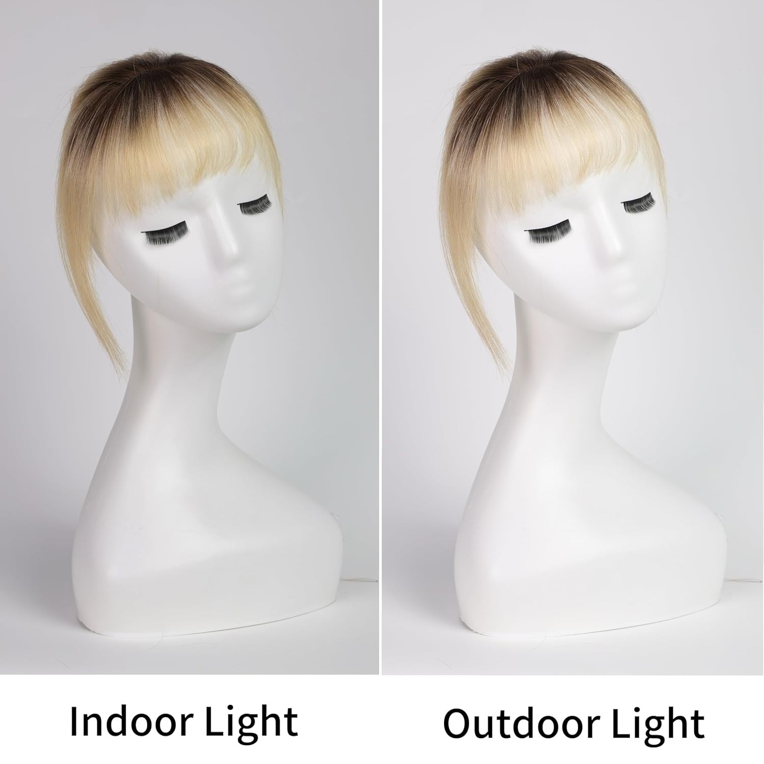 HAIRCUBE Bangs Hair Clip in Bangs 100% Real Human Hair Bangs Clip in Hair Extens