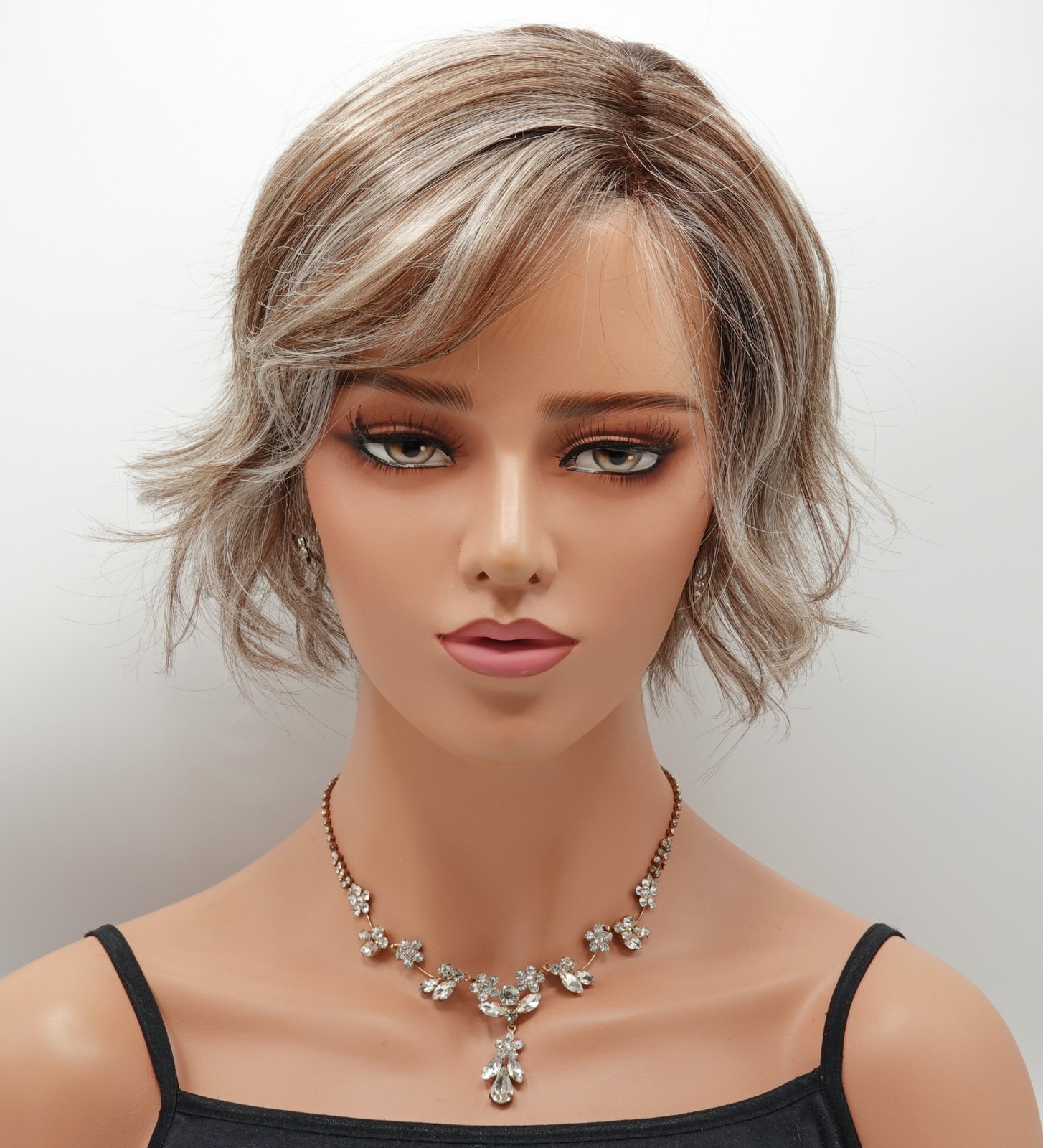 COOKIE Wig ELLEN WILLE Dark Sand Frosted, CLEARANCE HeatFriendly, Mono Part+Lace