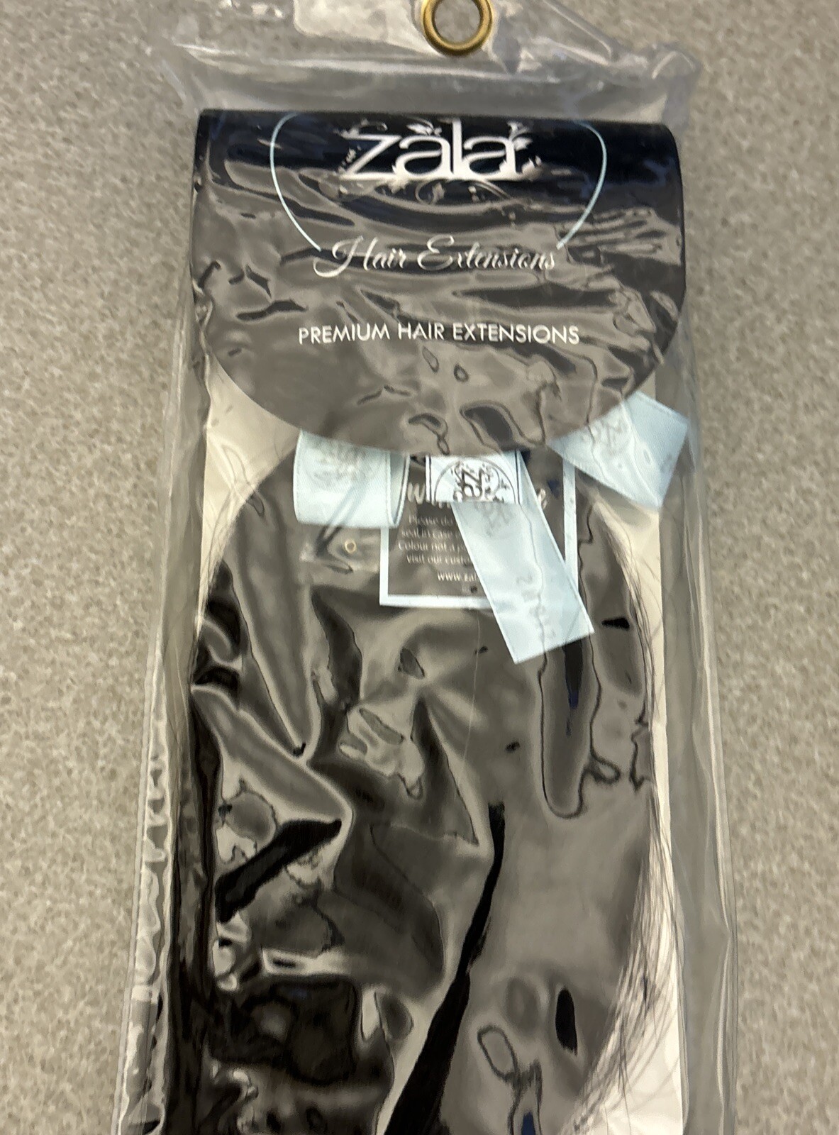 Zala Premium Clip in Hair Extensions. 12 inch 5 Piece. Black. New In Box.