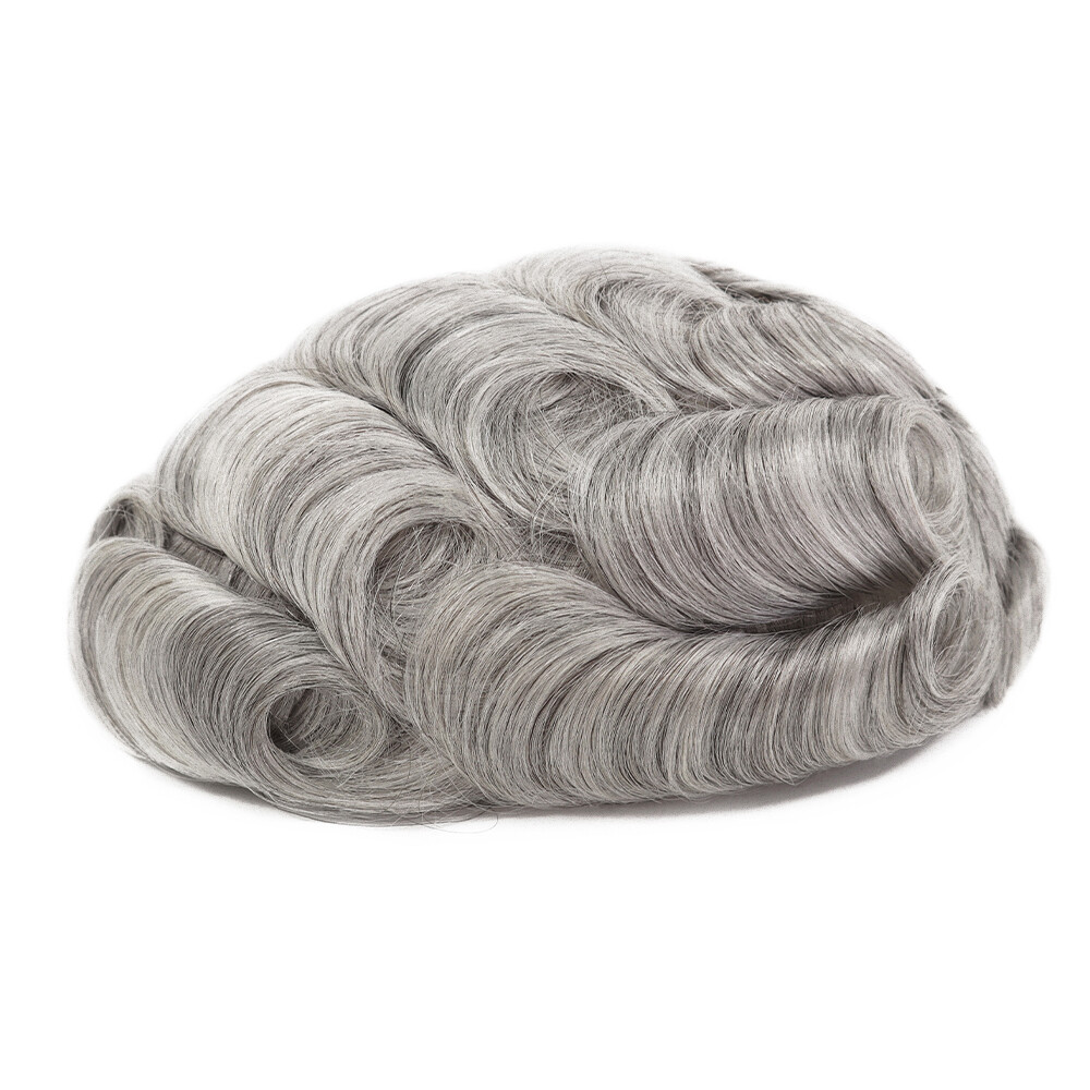 Toupee For Men French Lace Human Hair Replecement System Natural Hairpiece 8×10