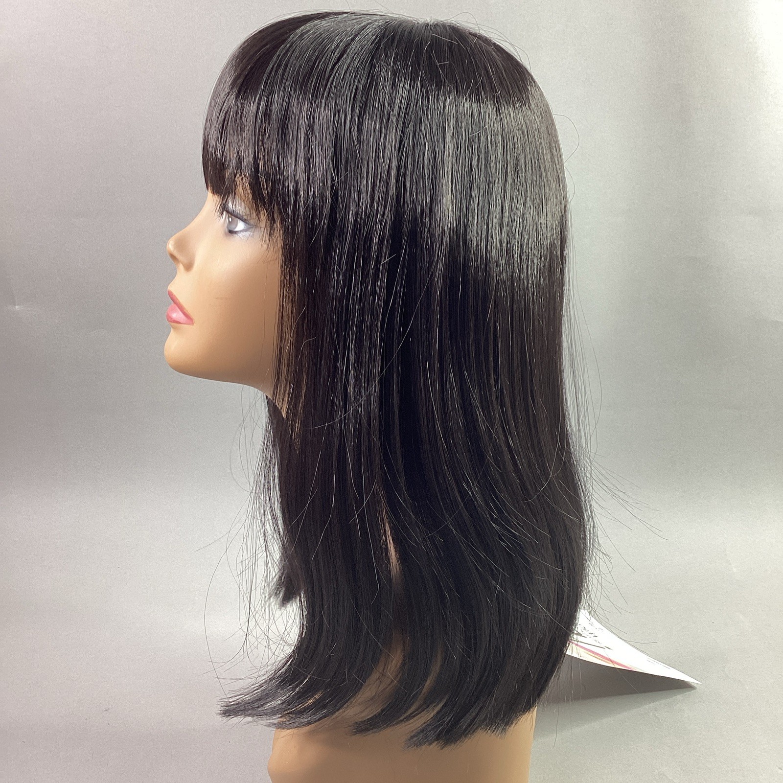 Halo Ashanti Straight #2 Darkest Brown Human Hair Blend Full Wig