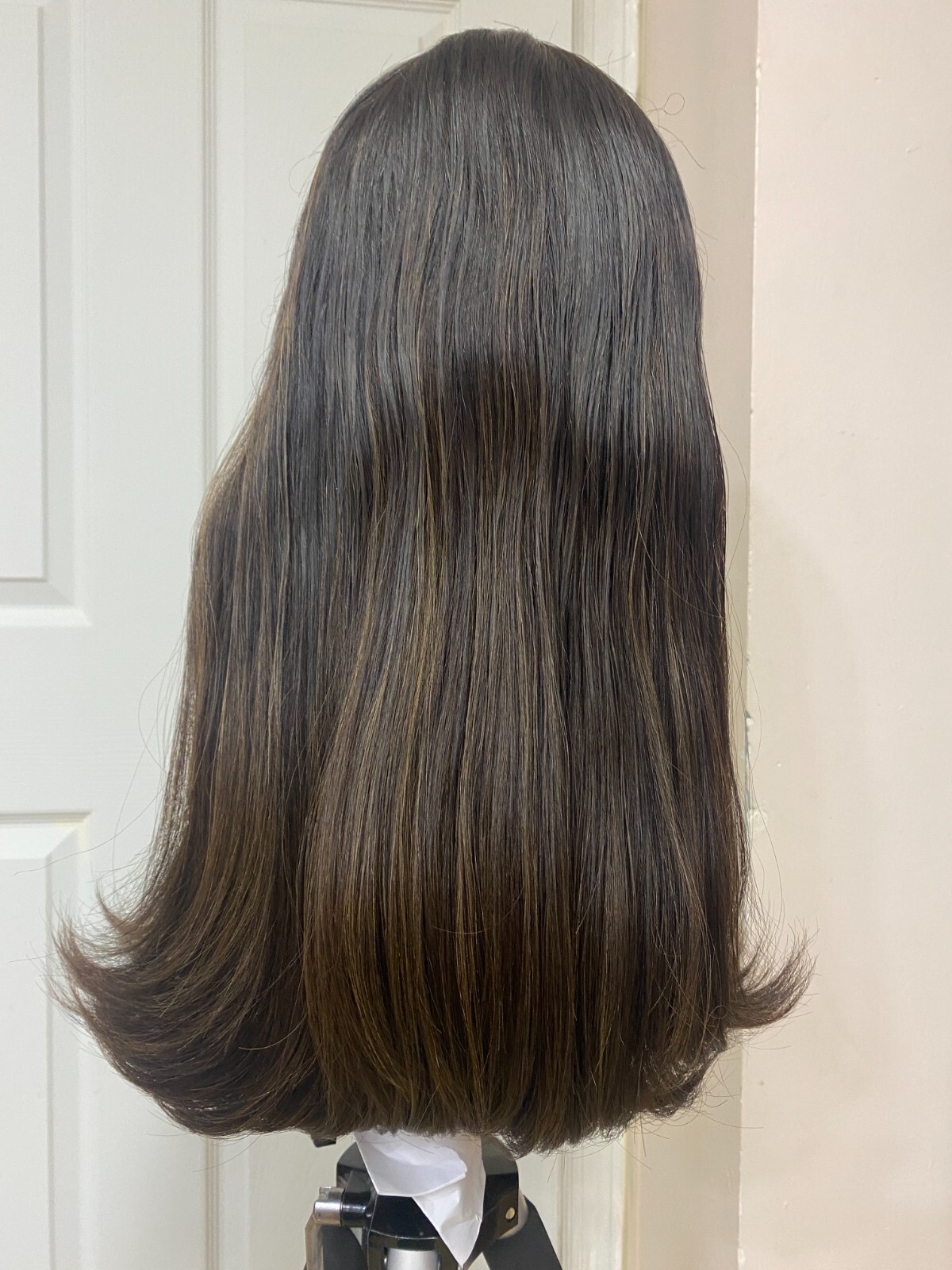 Malky Wig European Multidirectional Lace Top 18″ Straight Extra Small Layer #4/8