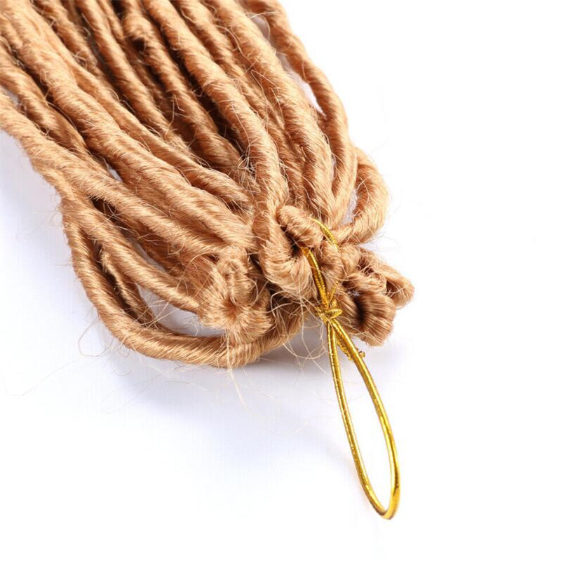 20″ Soft Thin Dreadlocks Crochet Braids Twist Faux Locs Crochet Hair Extensions