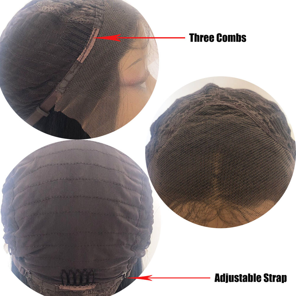 Ombre Green Lace Front Wigs Synthetic Heat Resistant Long Straight Soft Hair US