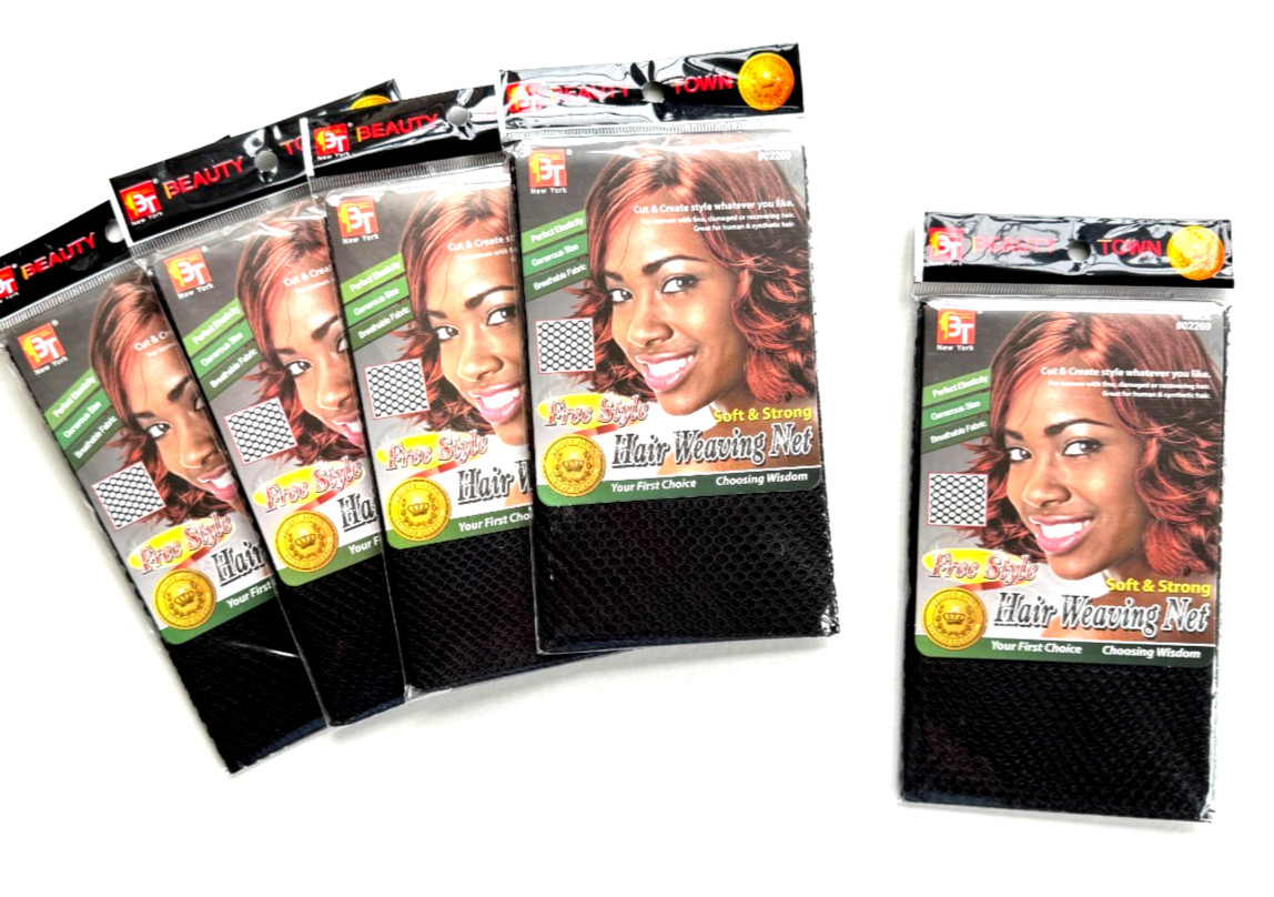 5 PK- Weaving Hair Net for Sew-In Weave Braiding Hair Extensions Wig Making Mesh