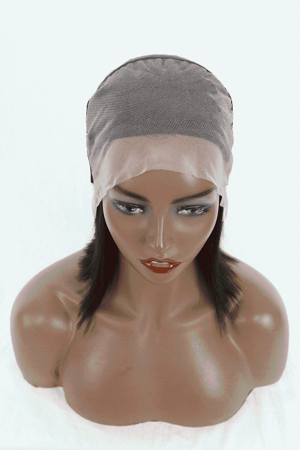 12″ 140g Lace Front Wigs Human Hair in Natural Color 150% Density