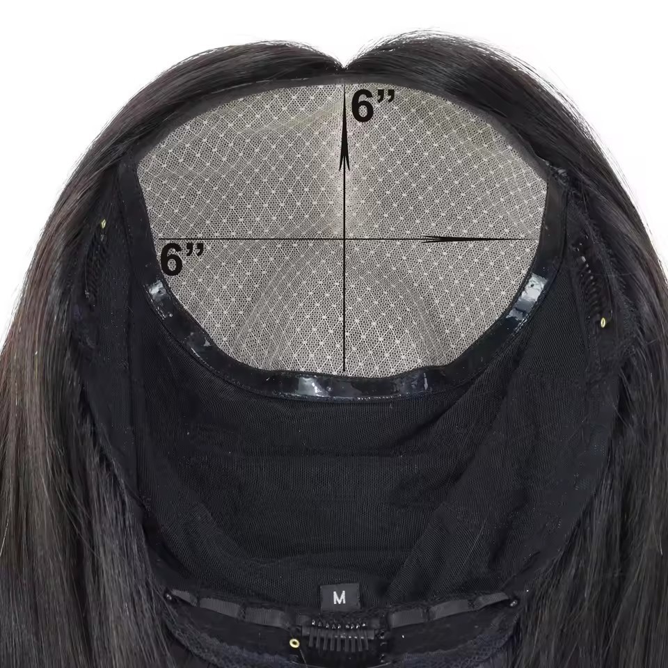 6×6″ Silk Base Wig Human Hair Breathable Silk Top Full Lace Wigs Natural Scalp