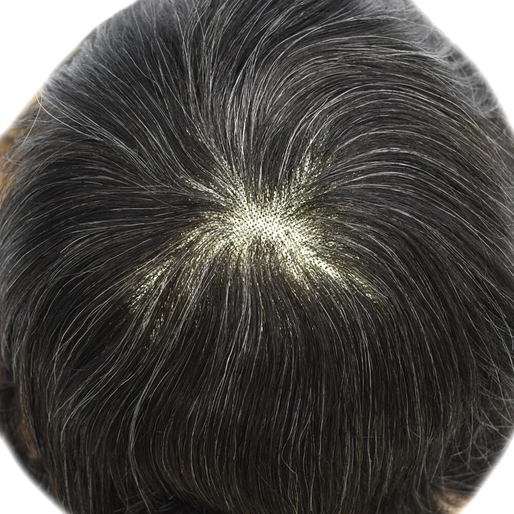 Mens Toupee Hair Replacement System Lace Front Fine Mono Thin Skin Wig Hairpiece