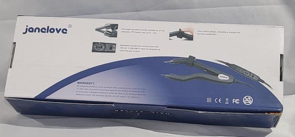 Janelove Hair Extensions Iron – Fusion Keratin Heat Connector Wand