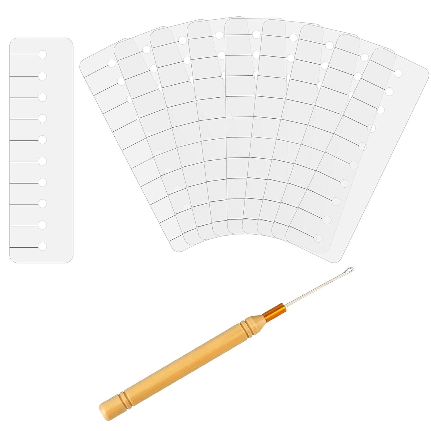 Heat Shield Guards For Hair Extension Multi Hole Shield Spacers Fusion Glue