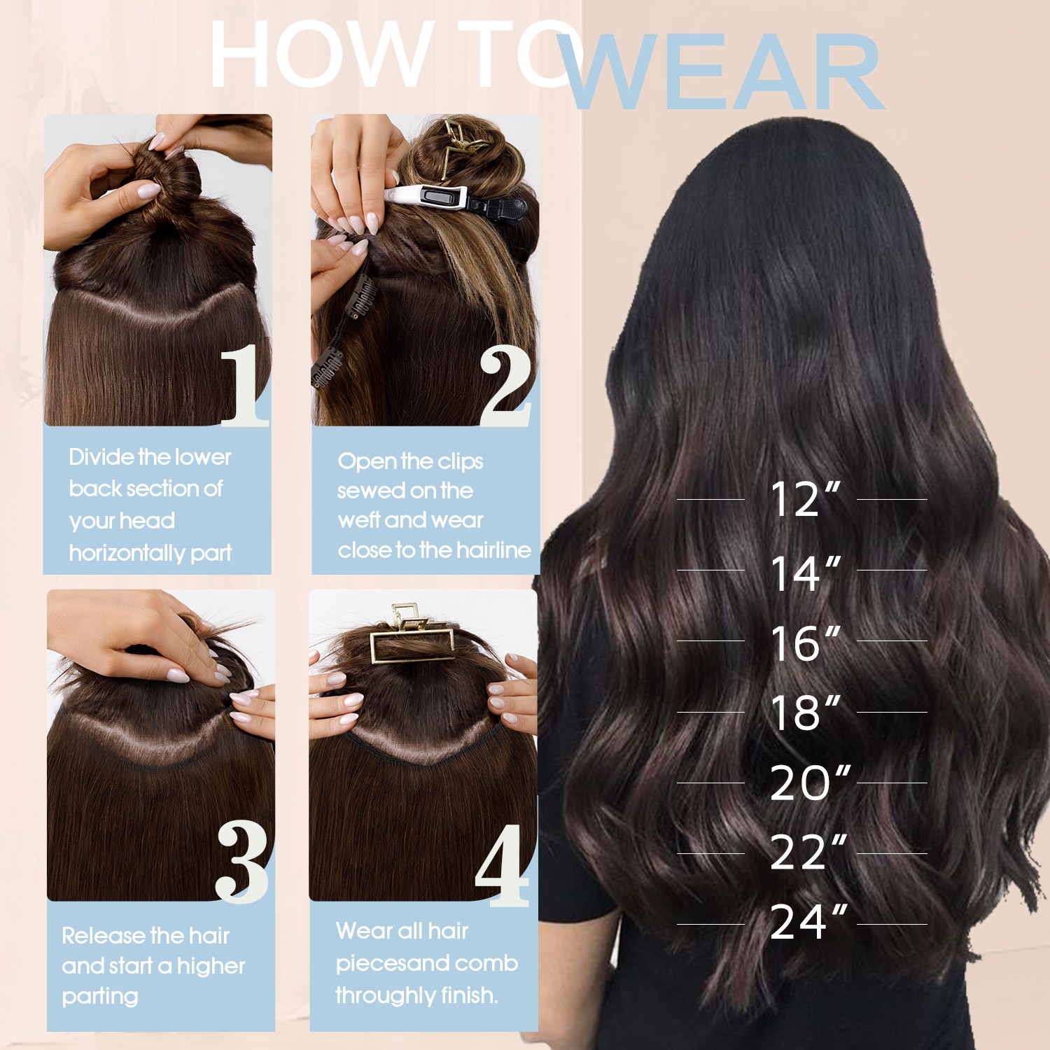 CLEARANCE One Piece Clip in 100% Remy Human Hair Extensions Highlight Blonde 20″