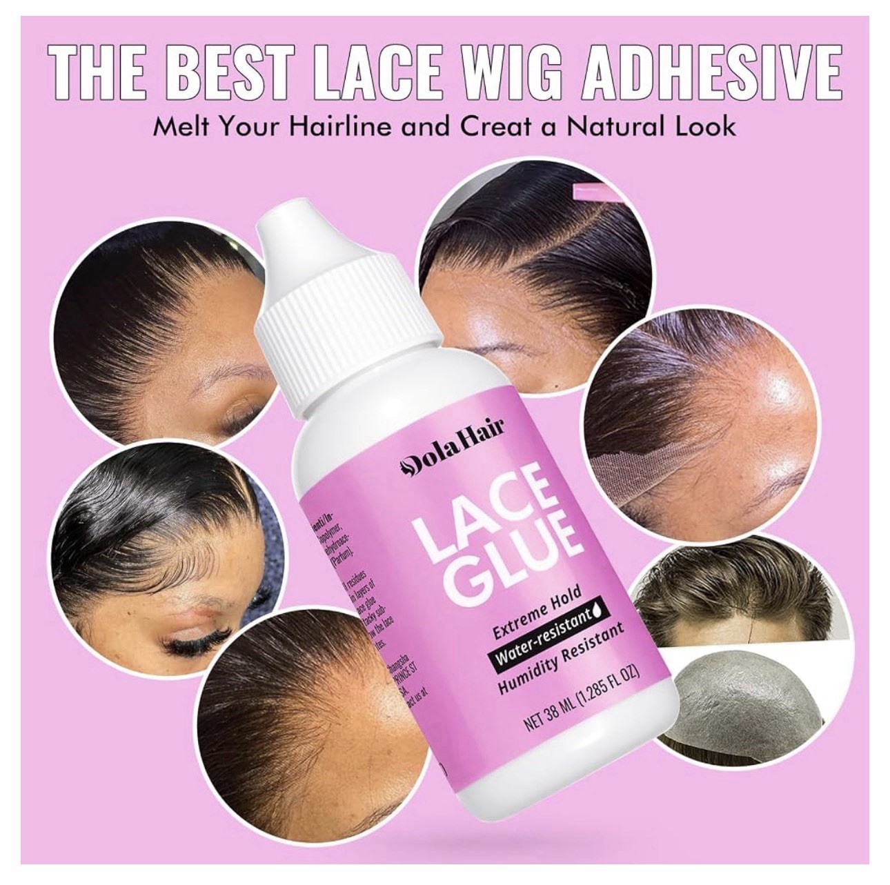 Wig hot comb press and Water-Resistant Lace Kit Glue/Remover DOLA HAIR