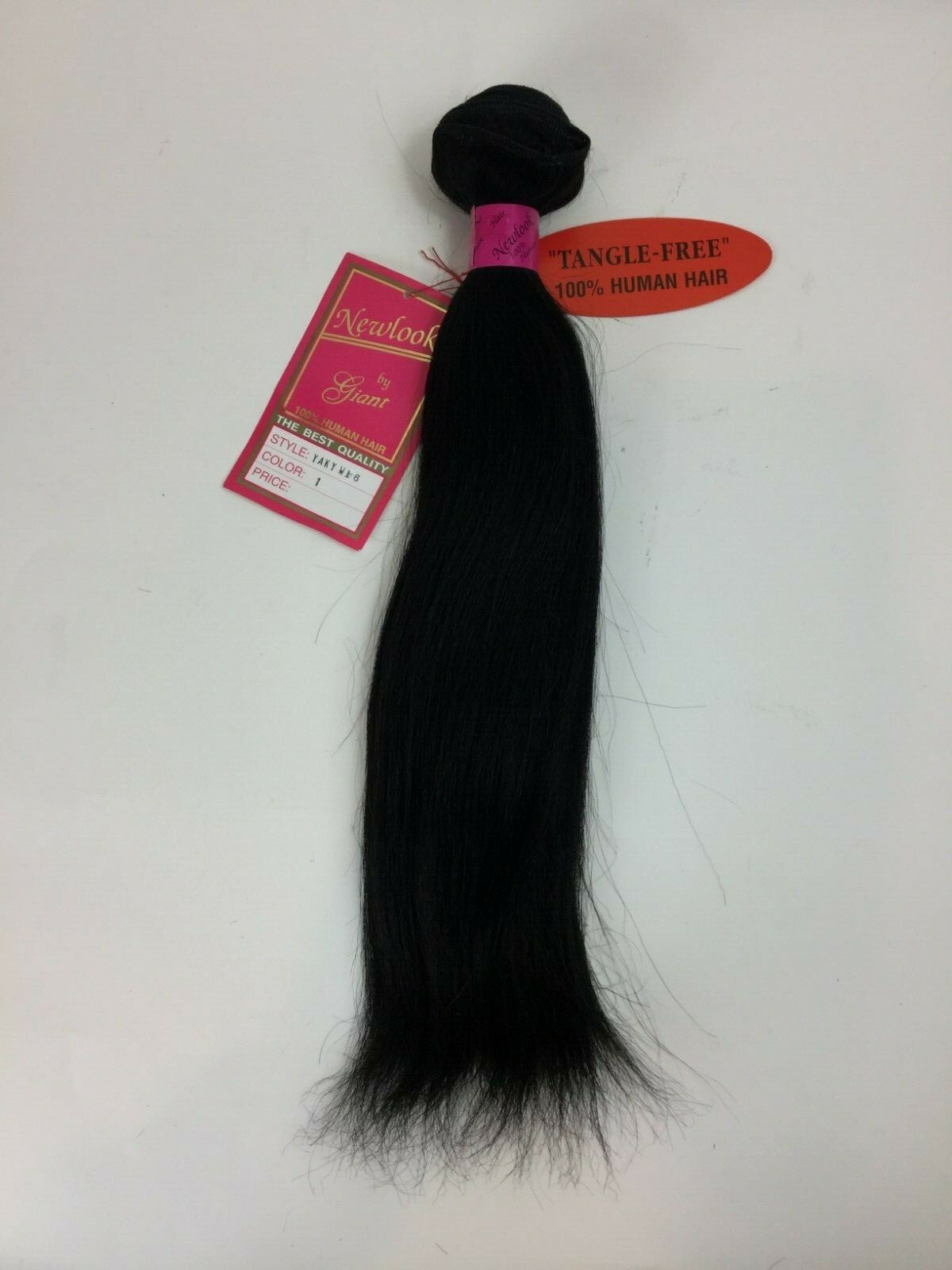 100% HUMAN HAIR Premium Yaki 16″ Weaving Weft Color Soft & Tangle Free 4oz.