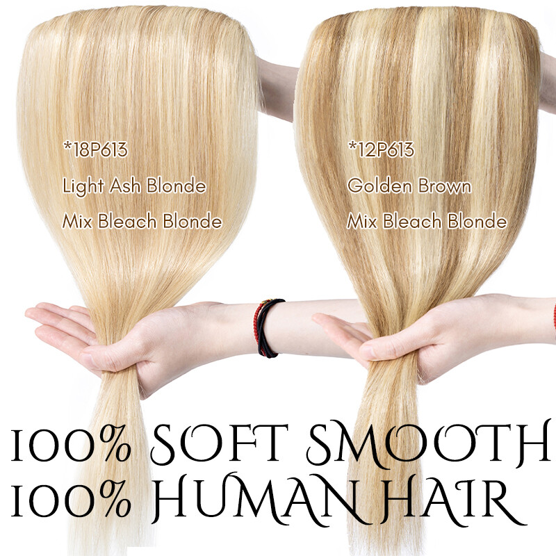 CLEARANCE Clip in Hair Extensions 100% Remy Human Hair Full Head One Piece Thick