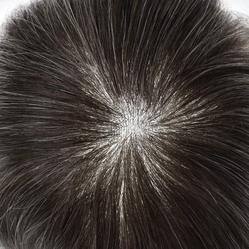 Ultra Thin Skin V-Loop Men Hair Replacement SystemMens Toupee Human Hair Piece