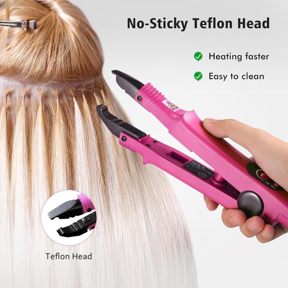 Janelove Hair Extensions Iron – Fusion Keratin Heat Connector Wand
