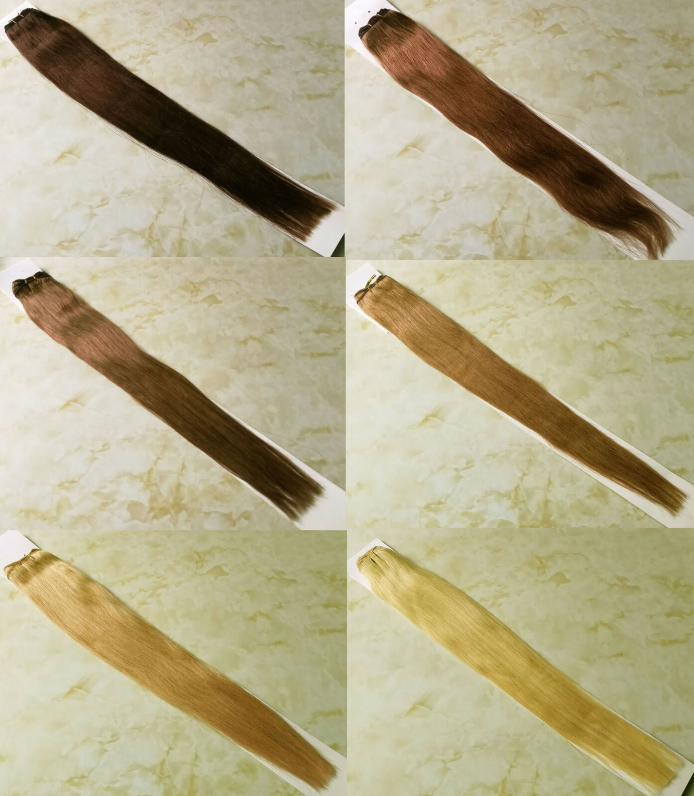 22″ 24″ Weft Remy Human Hair Extensions Straight 100g Real Colors