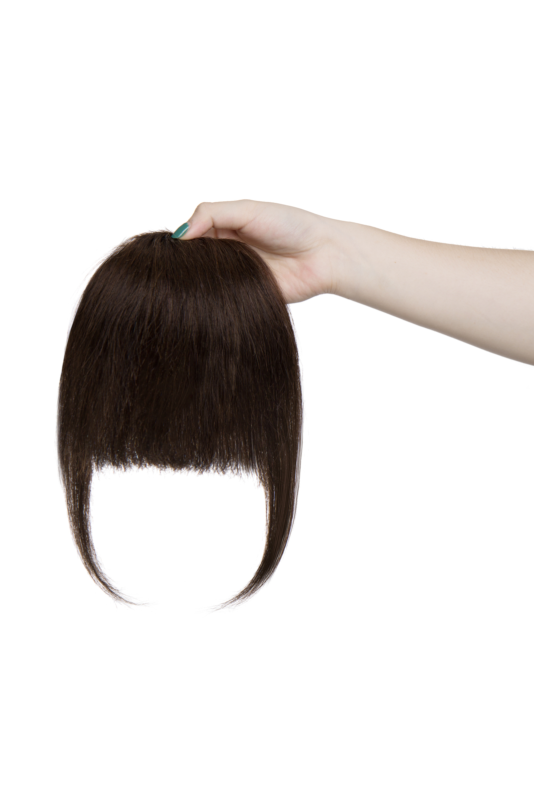 Thick/Thin Fringe Bangs 100% Remy Human Hair Extensions Clip In Hairpiece Brown