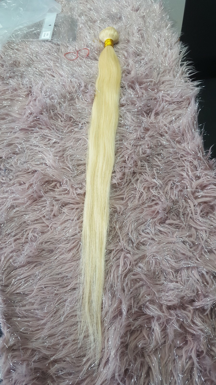 12A 30INCH 100g 1BUNDLE BRAZILIAN VIRGIN HUMAN HAIR PURE BLONDE 613# STRAIGHT