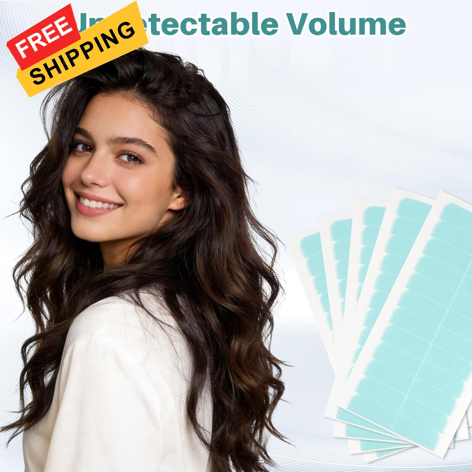 RAQEHO 144Tabs Hair Extension Tape – Strong Hold Invisible 4cm x 0.8cm