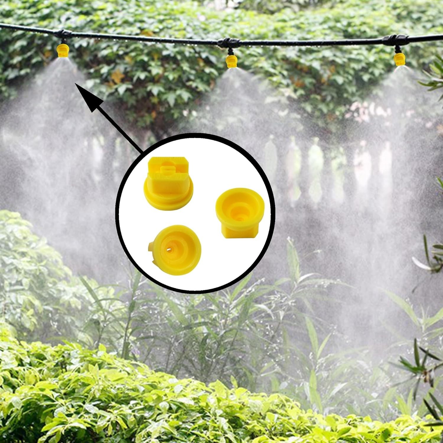 Durable Plastic Flat Fan Spray Nozzles – 10pcs, 110° for Cleaning & Agriculture