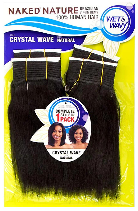 NAKED NATURE 100% BRAZILIAN VIRGIN REMY HAIR WET&WAVY – CRYSTAL WAVE