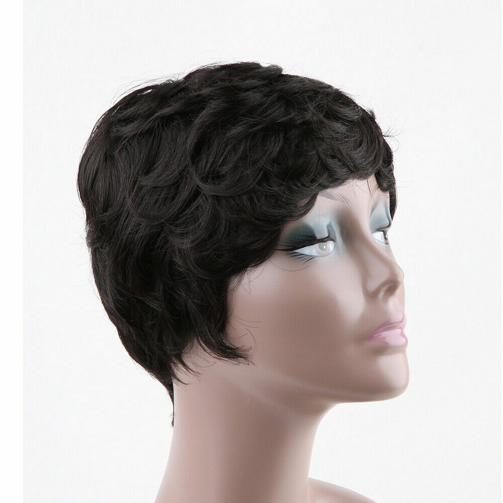 No Lace Pixie Cut Wig Brazilian Human Hair Wigs Wave Soft Natural Hair