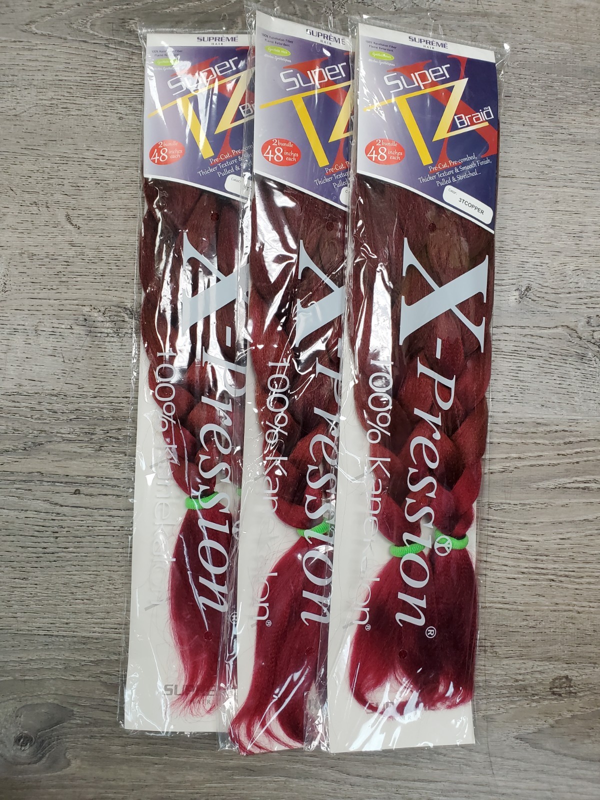 Supreme Super X TZ 2 Bundle 48” Synthetic Hair 100% Kanekalon [PACK OF 3]