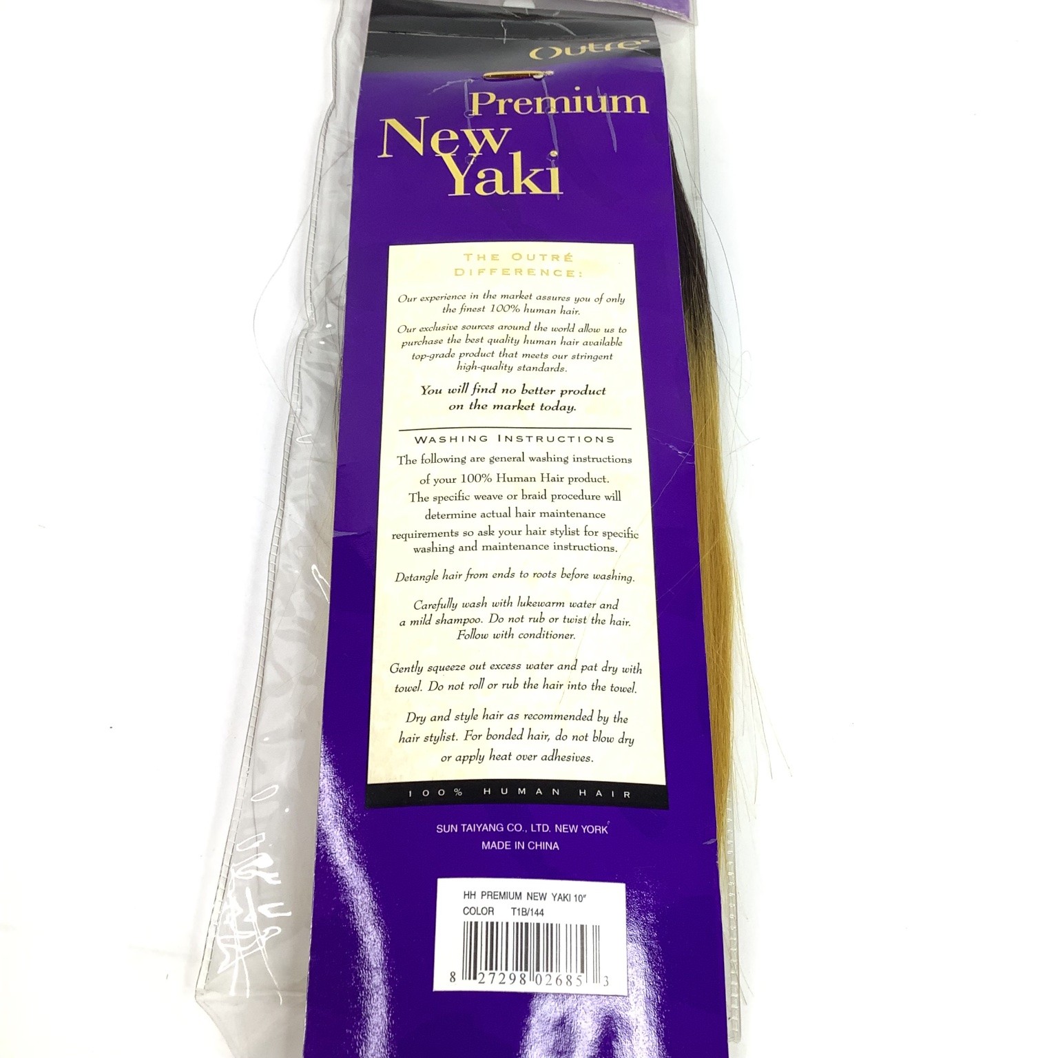 Outre Premium New Yaki 100% Human Hair Extensions T1B/144 Ombre