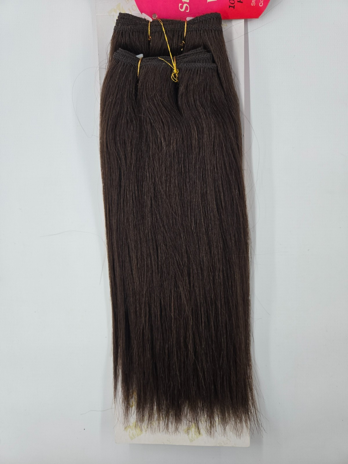 Beverly Johnson Premier Yaky Weave 100% Human Hair Extension 10″ Dark Brown