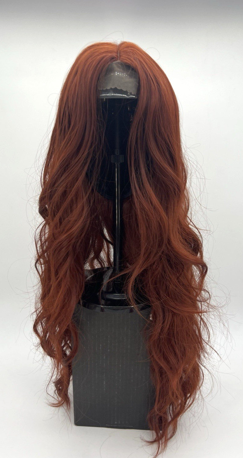 Auburn Long Curly Wavy 26in Premium Hair