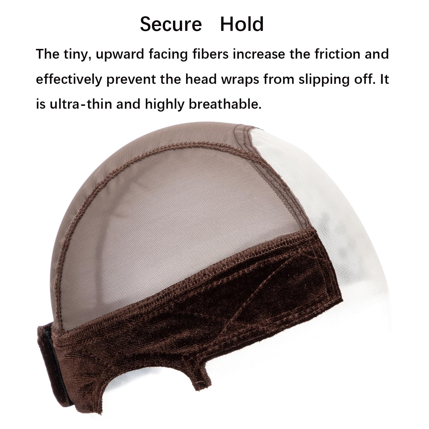 Lace Wig Caps for Women, Wig Caps with Grip Band for Keeping Wigs in Place, Glue