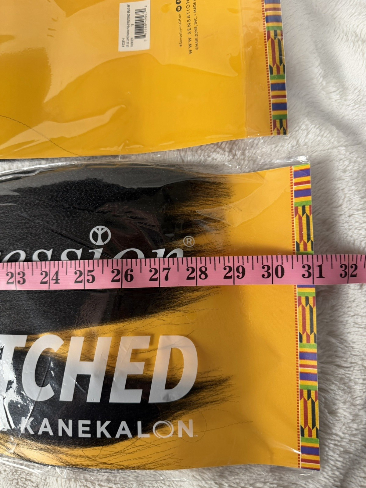 2 pk Sensational 3X X-pression Pre-stretched Braid 58″ 1B 100% Kanekalon