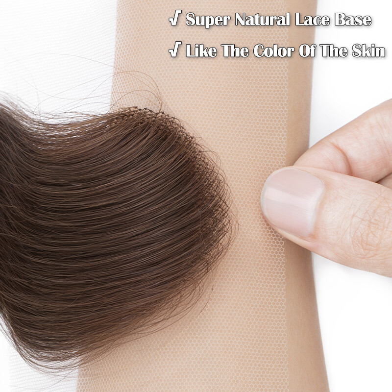 Human Hair Patch Full Lace Cover-up Topper Hairpiece for Women’s Alopecia Areata