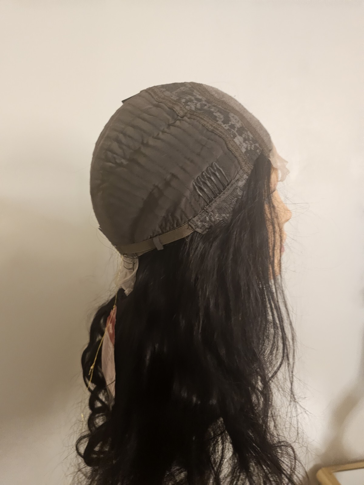 High Quality regular Top 22″ straight 100% Virgin Human Hair Lace Wig