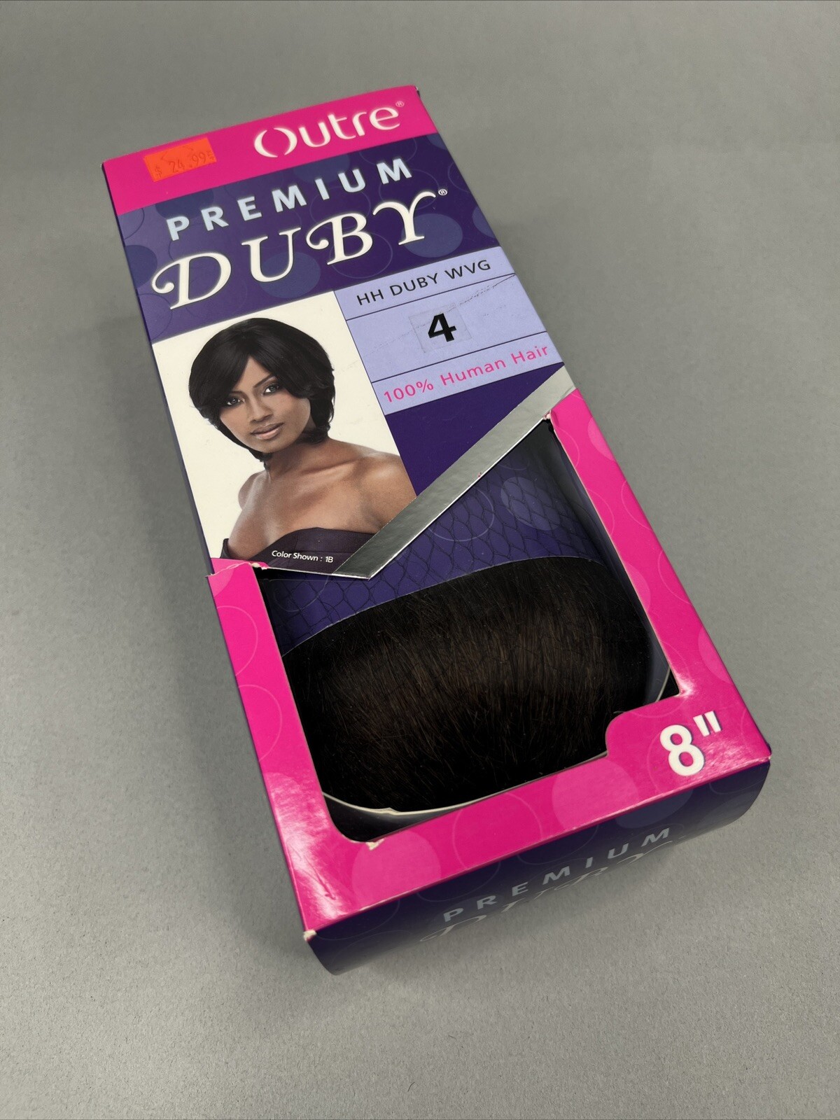 8″ #4 Dark Brown Duby Bob Human Hair Extensions Outre Weft Sew in or Bonding