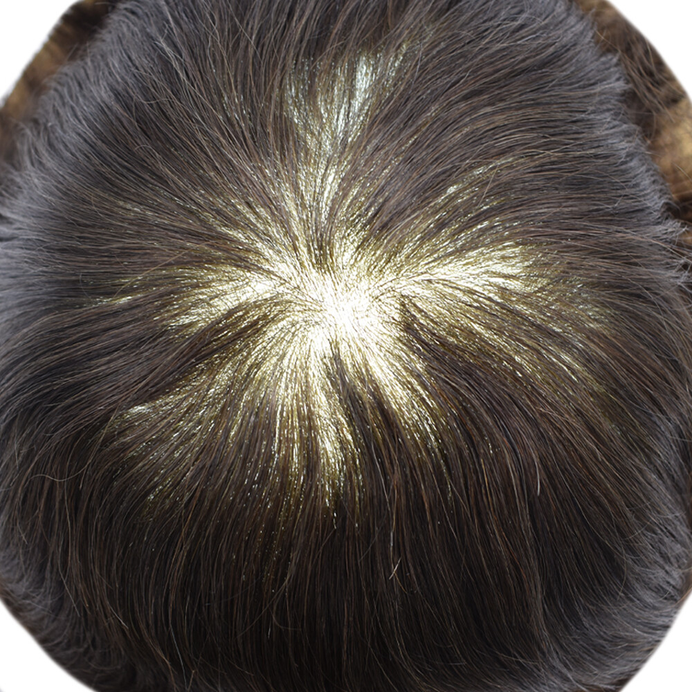 Mens Hair Replacement Ultra Thin Skin Toupee All Colors Hairpieces PU System Wig