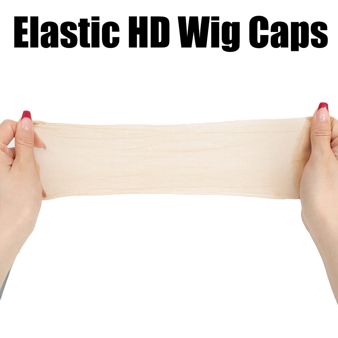 10 Pcs Transparent HD Wig Cap, Thin Nylon Cap for Women, Suitable for Parties, W