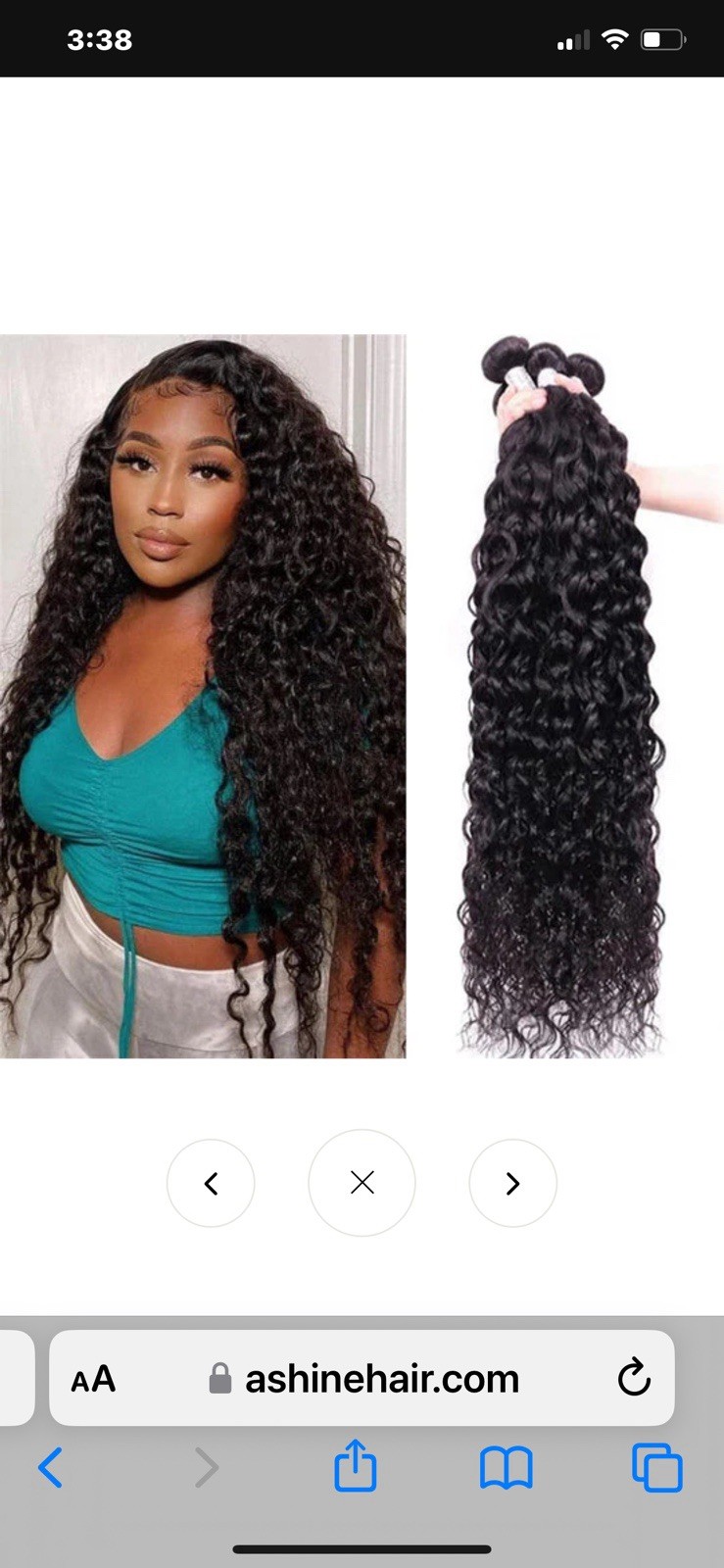 Ashine 100% Brazilian Human Hair Extensions-Black 107-1B#-18”-DC Deep Curly