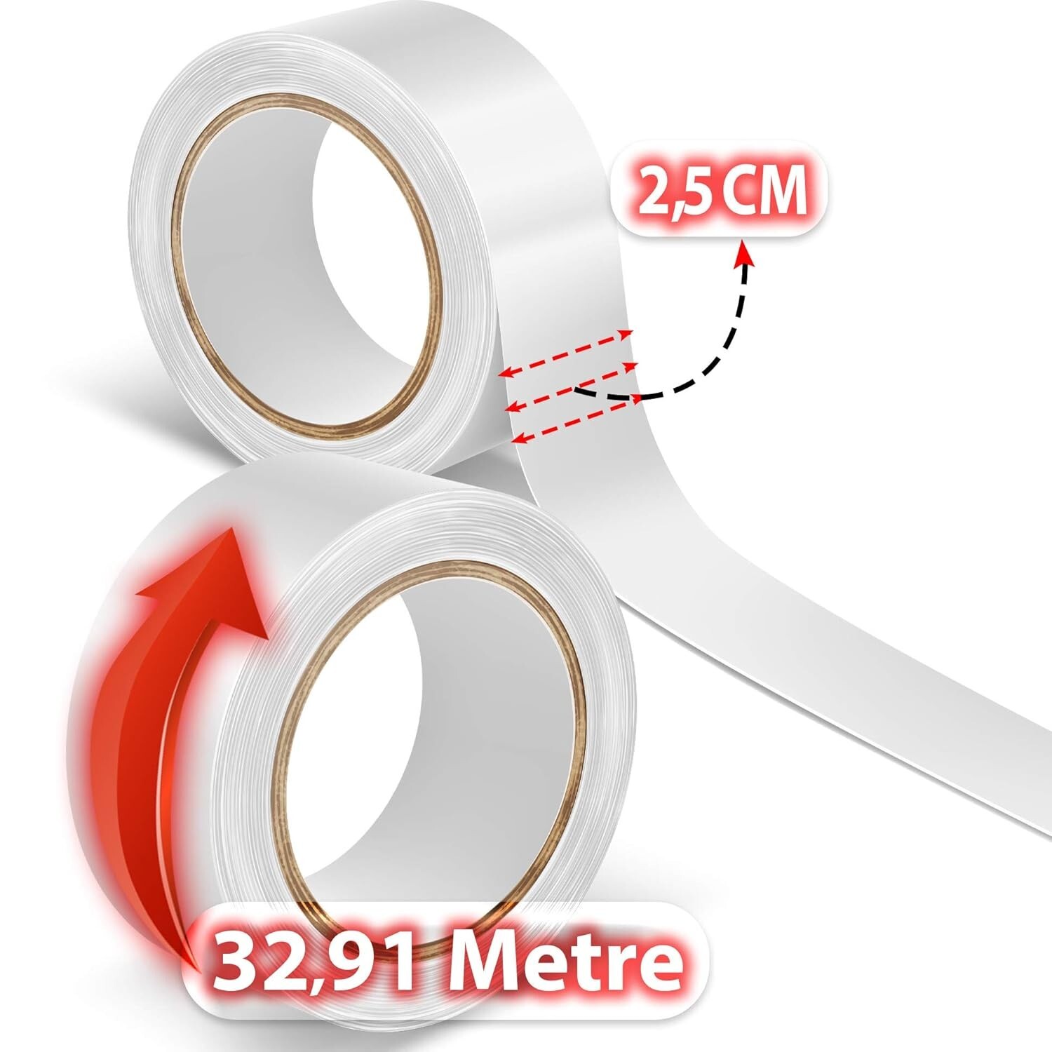 WALKER TAPE No-Shine – 1″ X 36 Yds, Roll Support Tape Wig, Double-Sided!