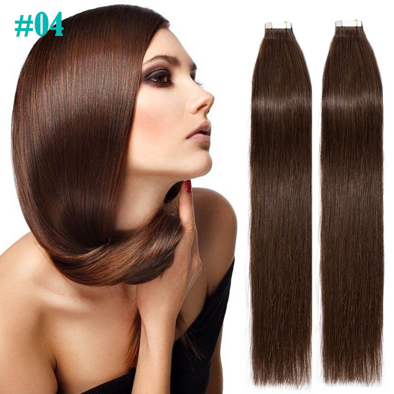 Super Soft 150g Tape In Hair Real Remy Human Hair Extensions Weft Ombre Thick US